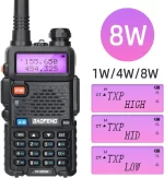 BaoFeng UV-5R 8W Tri-Power Walkie Talkie - Long Range Dual Band Ham Radio Handheld Two Way Communication - Image 2
