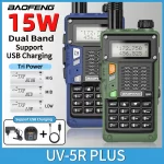 Baofeng UV-5R PLUS Walkie Talkie - 15W Dual Band, Long Range (50KM), USB Charging | High Power Ham Radio
