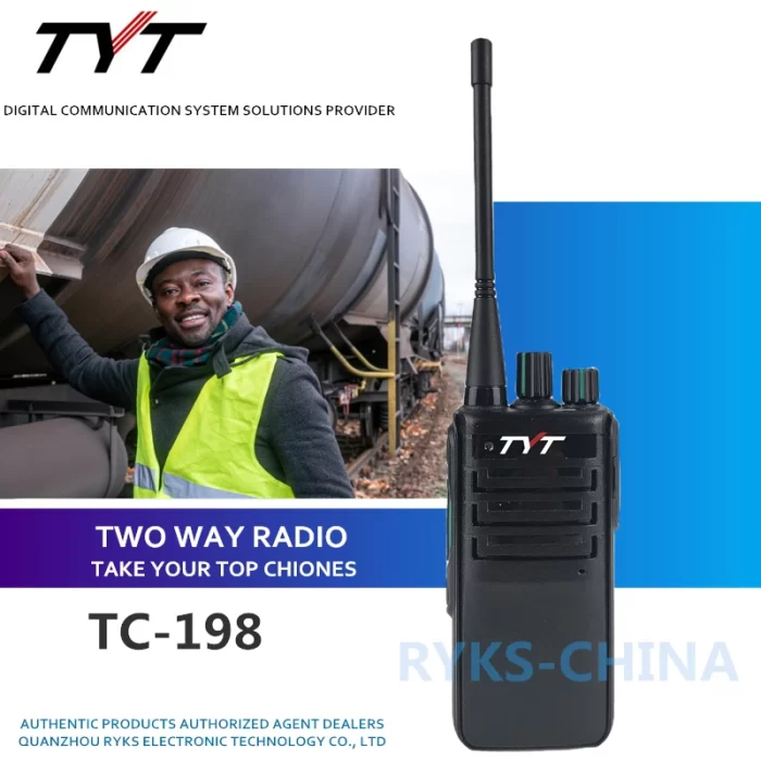 TYT TC-198 Walkie-Talkie 2W PMR446 GMRS VHF UHF