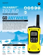 Motorola TALKABOUT T92 H2O Public Radio Service [IP67] Extreme sport Emergency Rescue License free Handstand [Single] - Image 5