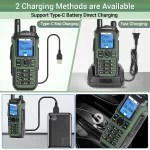 Baofeng UV-21 PRO GPS Walkie Talkie - Long Range Multi Band Two Way Radio with Type-C Charging - Image 4