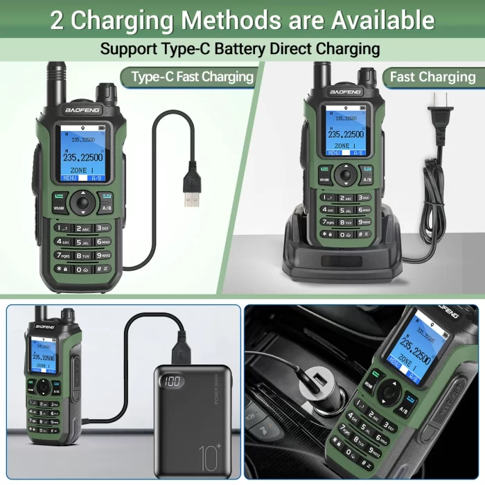 Baofeng UV-21 PRO GPS Walkie Talkie - Long Range Multi Band Two Way Radio with Type-C Charging - Image 4