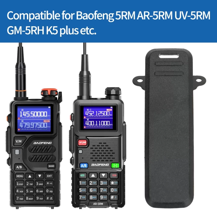 Original Baofeng UV-5RH Belt Clip - Durable Waist Clip for Ham Radio UV-5RH, UV-5RM, AR-5RM, UV-K5 PRO & K5 PLUS Accessories - Image 2