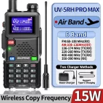 Baofeng UV-5RH Pro Max 15W Air Band Walkie Talkie - Long Range, Tri-Power, Type-C NOAA - Best Ham Two-Way Radio