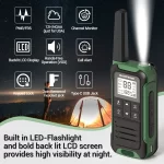Baofeng F22 Mini Walkie Talkie - 2 Pack Licence-Free, Long Range 2-Way Radio with VOX & Type-C Charger for Camping & Hotel - Image 2
