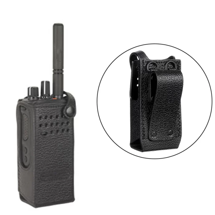 Portable Walkie Talkie Hard Leather Carry Case for Motorola, XPR7000, XPR7350, XPR7350e, DGP8050, DP4400, DP4401, model PMLN5839 - Image 2