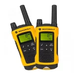 Motorola-T80EX Rechargeable Two Way Radios, Dual Pack with Accessories, 10km Long Range Walkie Talkie