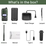 Baofeng M-13 Pro Air Band Walkie Talkie - Long Range Ham Radio with NOAA, Type-C, High Power UV-5R Compatibility - Image 8