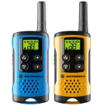 Motorola TLKR-T40 walkie talkie is license free and includes key features such as LCD display, 8 channels and up to 4 km range