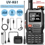 Baofeng UV K61 Multi Band Walkie Talkie - 999CH, Type-C, NOAA AM/FM | Compatible with UV-5R, UV-K6 & K5(8) Ham Radio