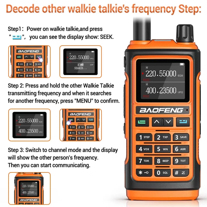 Baofeng UV-17 Pro V2 Walkie Talkie - 999CH Long Range Two-Way Ham Radio Upgrade - Image 4