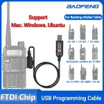 FTDI Chip USB Programming Cable for Baofeng UV-5R & Quansheng Walkie Talkies - Free Driver & CD Included
