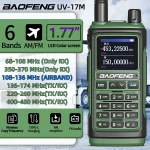 Baofeng UV-17M Walkie Talkie - Multi-Band Ham Radio with Long Range, Type-C & Full Air Band Frequency Copy