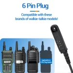 Waterproof Adjustable Acoustic Throat Mic Headset for Baofeng UV-9R PRO | Tactical Earpiece with Acoustic Tube - Image 6