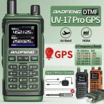 Baofeng UV-17 PRO GPS Walkie Talkie - 999CH Air Band Ham Radio with Type-C Charger & NOAA AM/FM