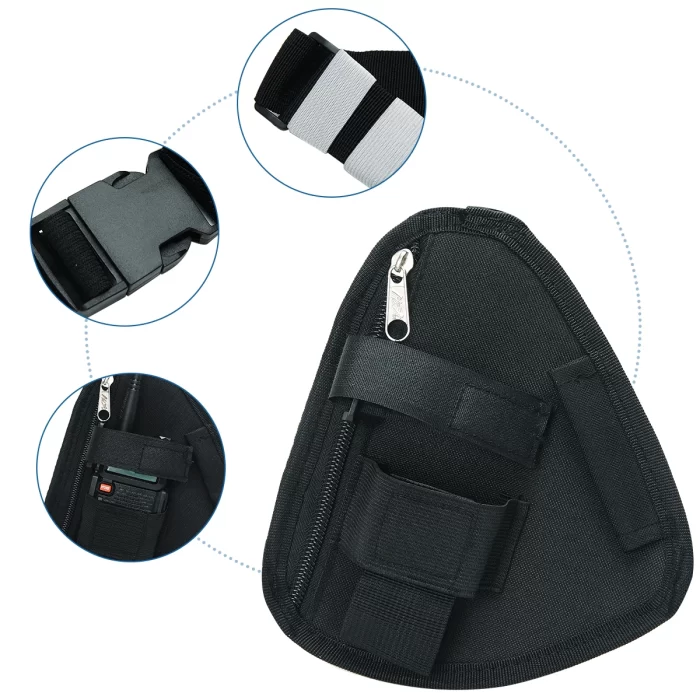 BAOFENG Tactical Vest Chest Harness for BF-888S & UV-5R | Durable Nylon Radio Pouch & Holster - Image 2
