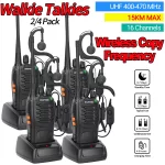 Baofeng BF-888S Pro Walkie Talkie - 2/4 PCS Long Range Ham Radio for Hunting & Outdoor Adventures