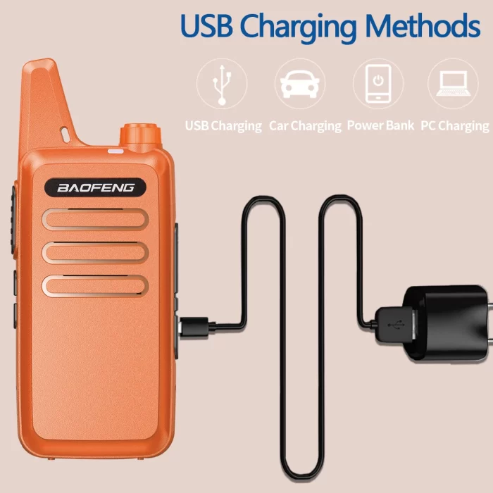 Baofeng BF-T20 Mini Walkie Talkie - Rechargeable UHF 400-470MHz Two Way Radio for Hunting & Outdoor Adventures - Image 4