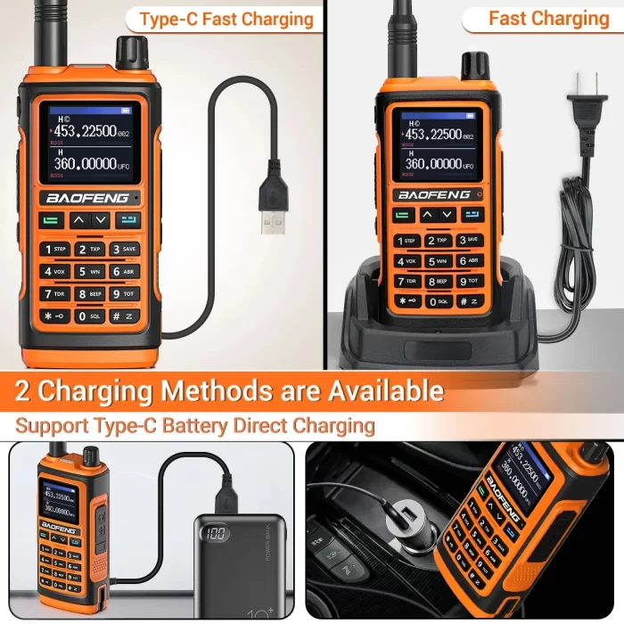 Baofeng UV-17M Air Band Walkie Talkie - Long Range 999CH, NOAA, Type-C Charger, Wireless Frequency Copy - UV 5R Two Way Radio - Image 4