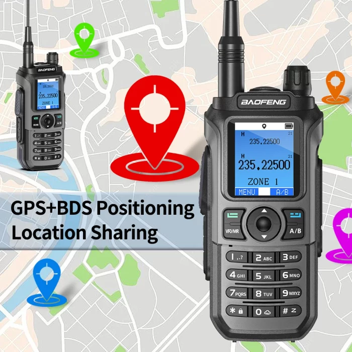 Baofeng UV-21 GPS Walkie Talkie - Long Range High Power Dual Band Two Way Radio Upgrade - Image 2