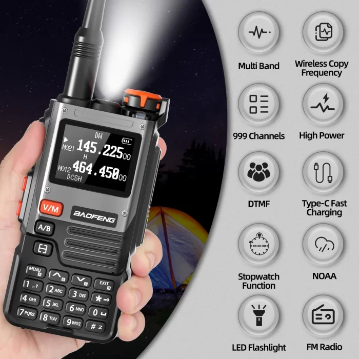 Baofeng UV-K61 Walkie Talkie - Multi Band 999CH, Type-C, DTMF, NOAA - Ideal Ham Radio for UV-5R & K5 Users (1/2PCS) - Image 2