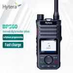 Hytera-Waterproof and Dustproof Business Black Walkie Talkie, Digital-analog Compatibility, Mobile Phone Write, BP560, IP54