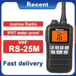 RS-25M VHF Marine Radio - IP67 Waterproof Handheld Float Radio for Boat Communication (156.000-163.275MHz)