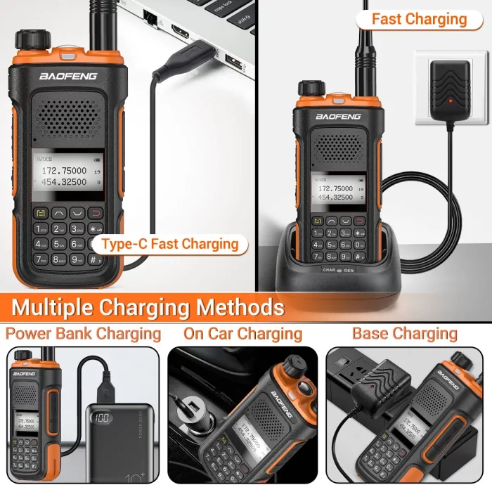 Baofeng UV-10 Pro Walkie Talkie: Dual Band 999CH, Type-C, Long Range, High Power Ham Radio - Image 4