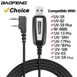 Baofeng USB Programming Cable with Driver CD for UV-5R, BF-888S, Quansheng Walkie Talkies - High Compatibility & Easy Setup