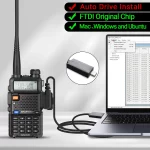 FTDI USB-C Programming Cable for Baofeng UV-5R & Quansheng Walkie Talkies - Easy Plug and Play - Image 2