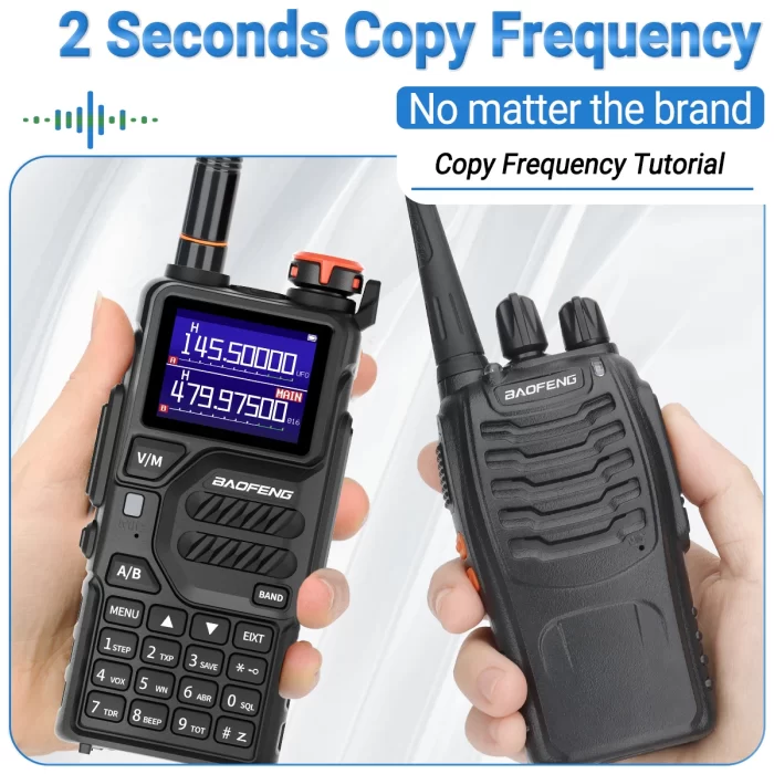 Baofeng UV-K5 Pro Air Band Walkie Talkie - 12W Long Range Ham Radio with Type-C Frequency Copy - Image 3