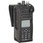 MOTOROLA Portable Walkie Talkie Hard Leather Carry Case, Walkie Talkie, XPR7500, XPR7550, XPR7580, DGP8050, DGP8550, PMLN5840