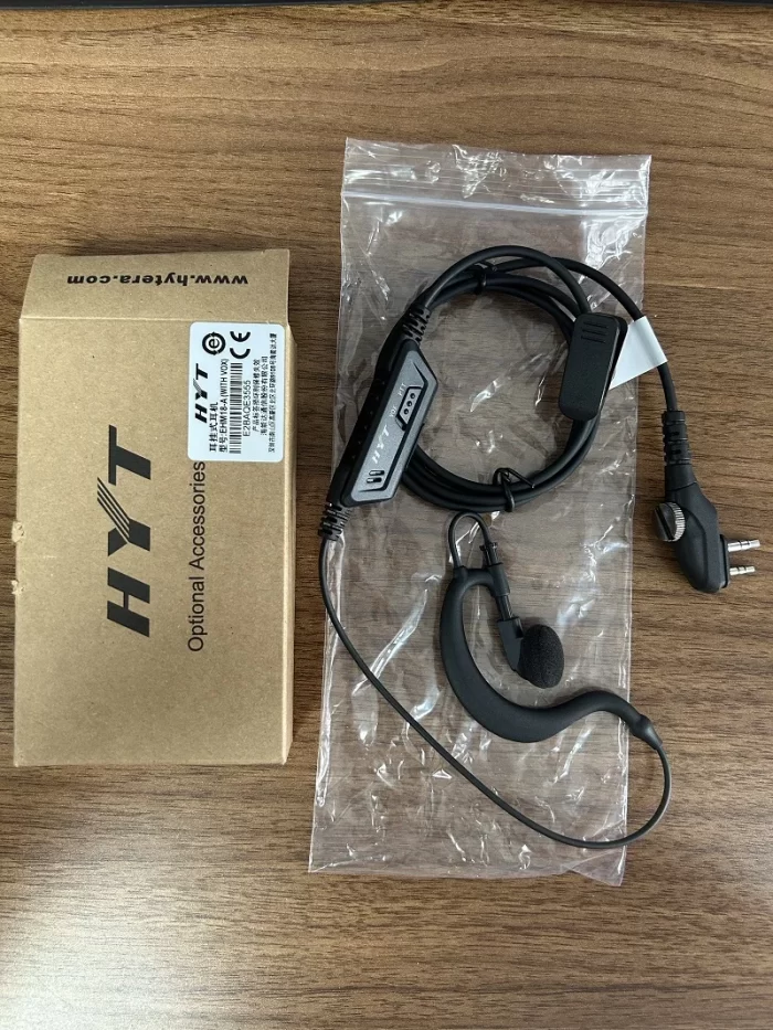 EHM18-A with VOX Earpiece Hytera PD402 PD405 PD502 PD505 PD506 PD508 PD562 PD565 PD566 PD406 PD408 PD412 PD415 Walkie Talkie - Image 5