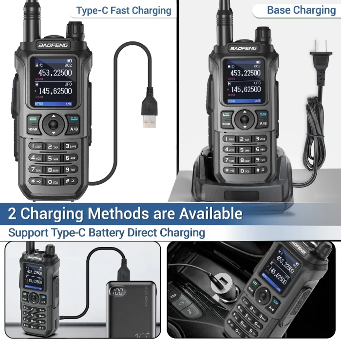 Baofeng UV-21 Pro Walkie Talkie Multi Band Wireless Copy Frequency Long Range 999CH NOAA High Power Type-C UV-5R UV k6 Ham Radio - Image 4