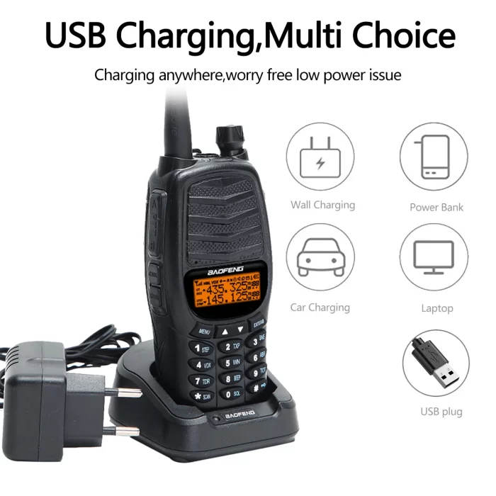 Baofeng UV-X10 Walkie Talkie - 15W Long Range Dual Band VHF/UHF with USB Charging for UV-5R & K5 Ham Radio - Image 6