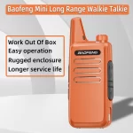 Baofeng BF-T20 Mini Walkie Talkie - Rechargeable UHF 400-470MHz Two Way Radio for Hunting & Outdoor Adventures - Image 3