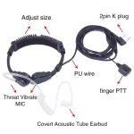 Adjustable Acoustic Throat MIC Headset for Baofeng UV-5R & BF-888S - Premium PTT Headphone - Image 2