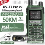 Baofeng UV-17 Pro V2 Tri-Band Walkie Talkie - Long Range Ham Radio with Type-C Frequency Copy