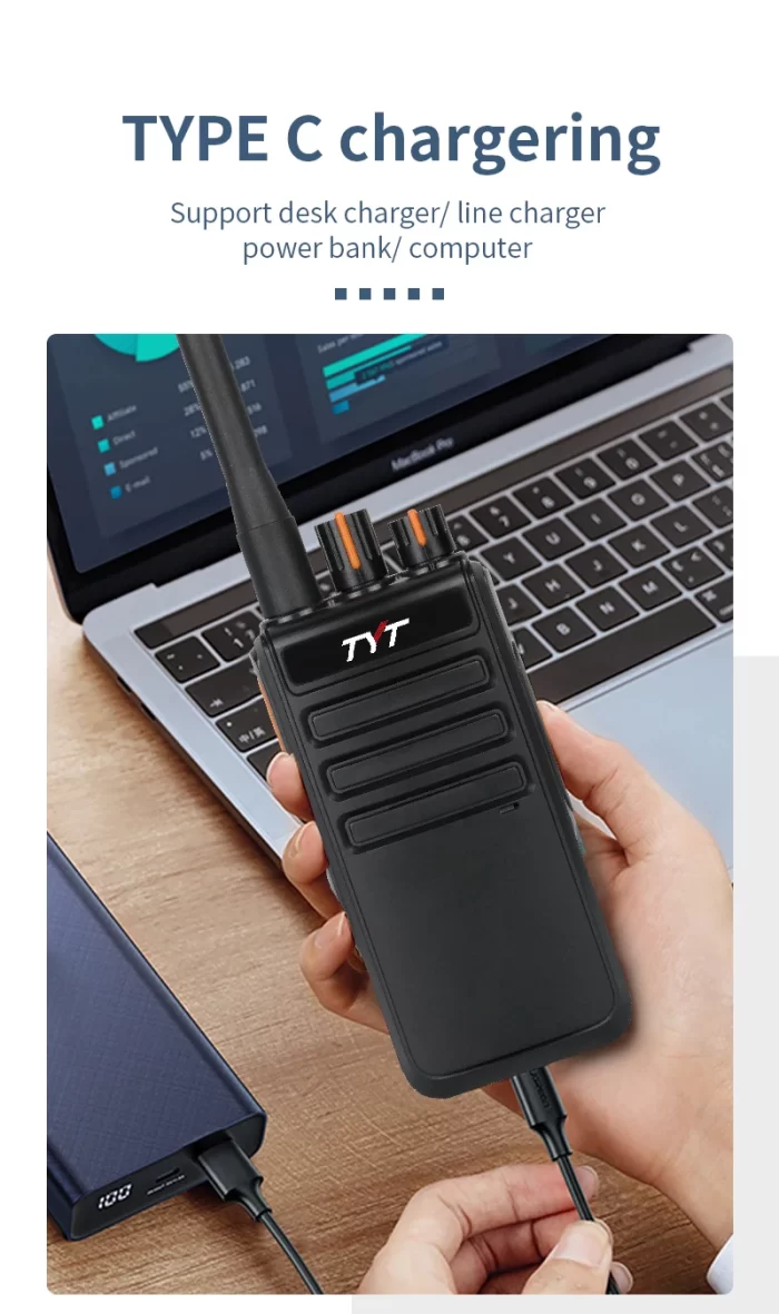 TYT MD-790 DMR Digital 5W dual band AES Enhanced encryption Walkie Talkie