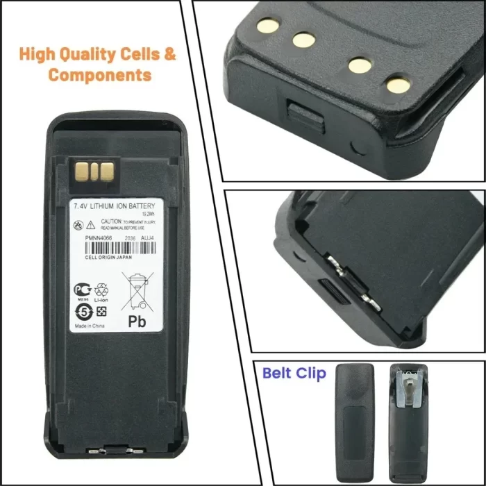 PMNN4077 Li-ion Battery Pack 7.4V for GP8200 GP8268 GP6500 GP8260 GP8800  MOTOROLA  Two Way Radio - Image 3