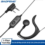 Baofeng PTT Mic Headset Earpiece for UV-5R BF-888S - Premium Two Way Radio Accessory