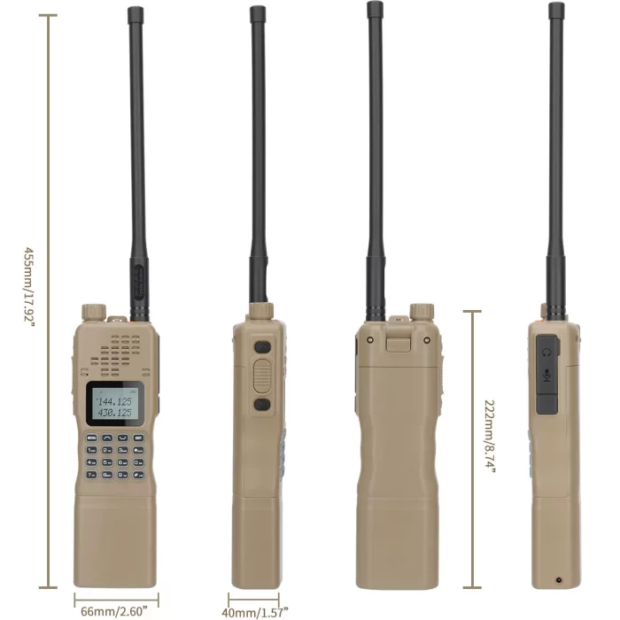 Baofeng AR-152 Dual Band Walkie Talkie - 15W Tactical Military VHF UHF Radio with Larger Battery - Image 4