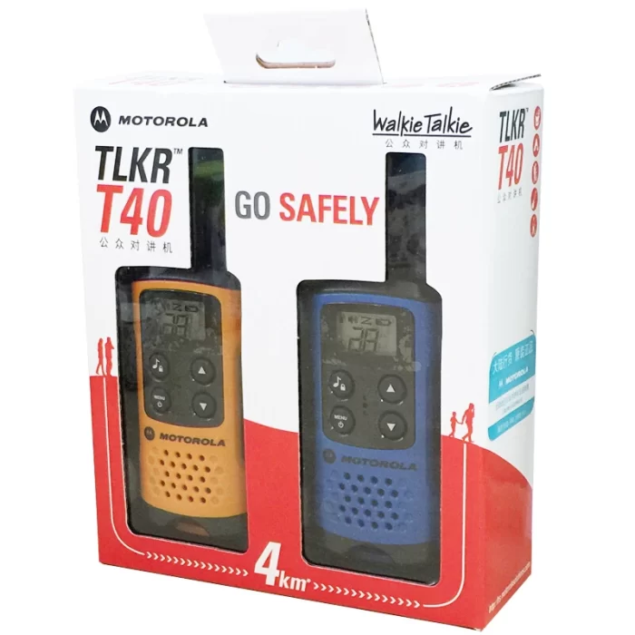 Motorola TLKR-T40 walkie talkie is license free and includes key features such as LCD display, 8 channels and up to 4 km range - Image 3