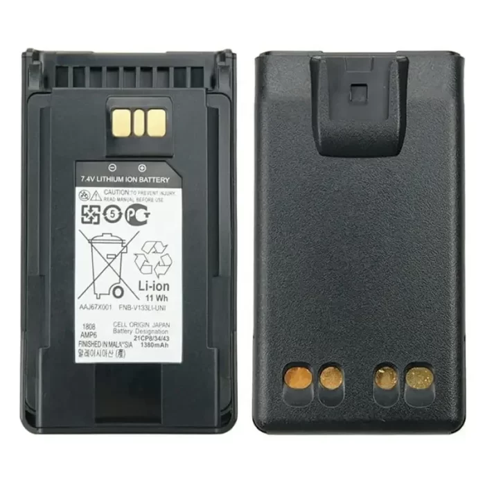 Battery for Vertex Walkie Talkie 1380mAh 7.4V FNB-V133Li Motorola EVX-261 EVX-531 EVX-534 EVX-539 Two Way Radio - Image 3