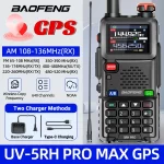 Baofeng UV-5RH PRO MAX GPS Walkie Talkie - Multi Band Ham Radio with Type-C Charger & Frequency Copy Upgrade