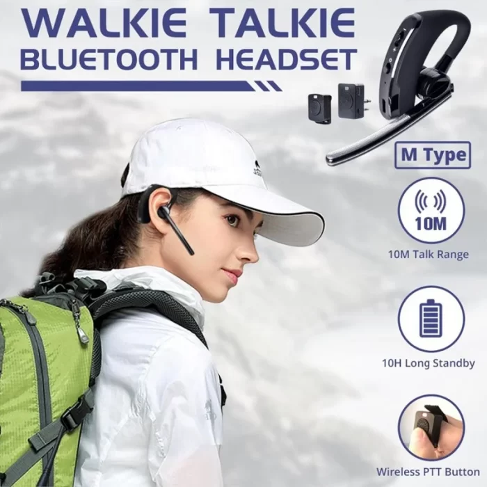 Walkie Talkie Wireless Earphone, Bluetooth Headset, Two Way Radio, BT Headphone, Earpiece for Hytera Kenwood Baofeng 888S, UV-82, UV5R - Image 4