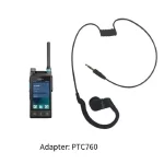 Hytera telecom accessories EHS20 only accept headphones PTC760 Walkie Talkie C-type earhook headset 3.5mm plug