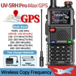BAOFENG UV-5RH PRO MAX GPS Walkie Talkie - Multi-Band Ham Radio with Type-C, NOAA Upgrade & Frequency Copy
