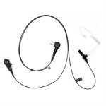 Motorola-Walkie Talkie Surveillance Earpiece with Inline PTT Microphone, PMLN6536, CP200, CP200D, PMLN6536
