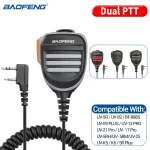 Baofeng BF-780 Dual PTT Remote Shoulder Mic for UV-5R & BF-888S - High-Quality Walkie Talkie Speaker Microphone
